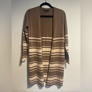 Tahari open front wool cardigan size S
